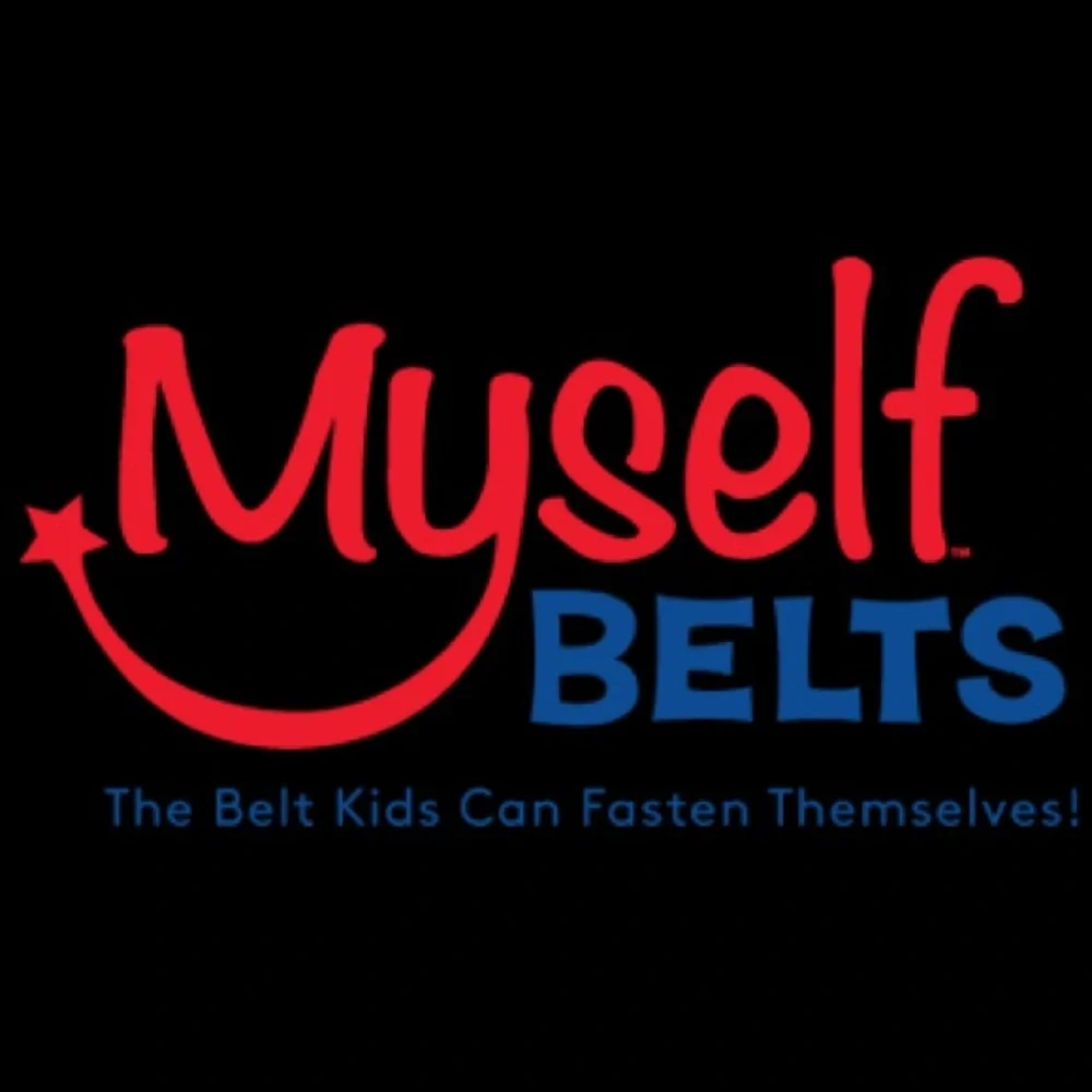 Myself Belts Kids Blue Easy Fasten Velcro Belt