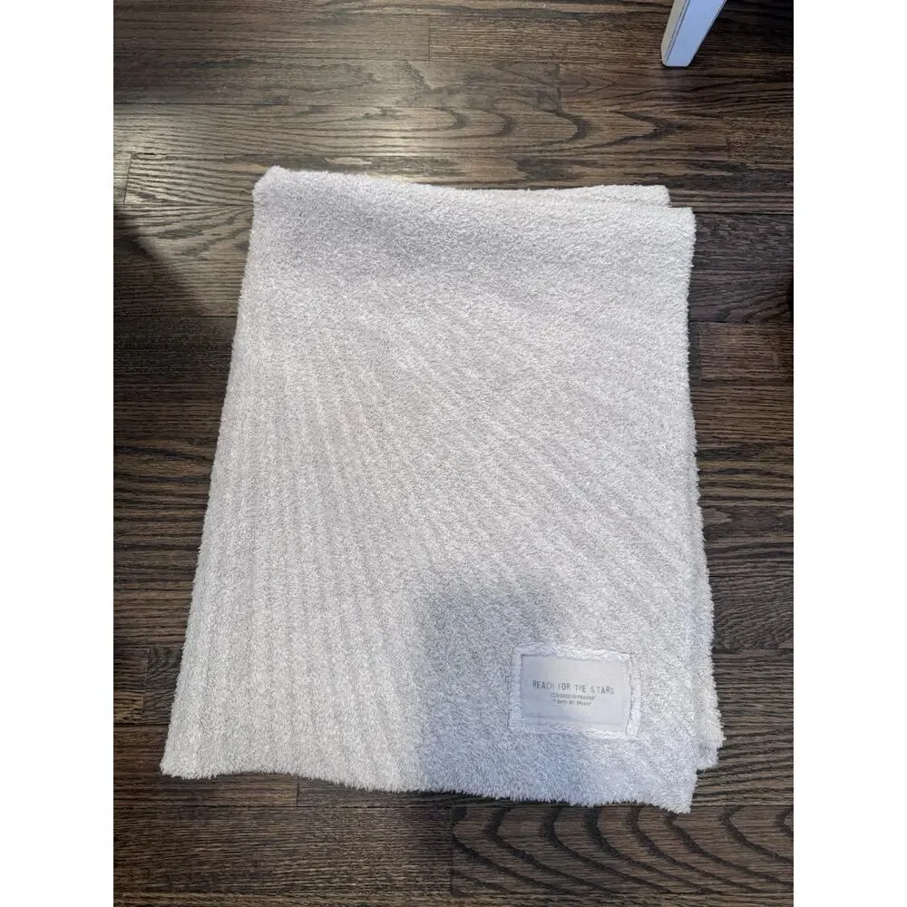 Barefoot Dreams CozyChic® Baby Blanket Silver Ice Multi Stars NEW $88